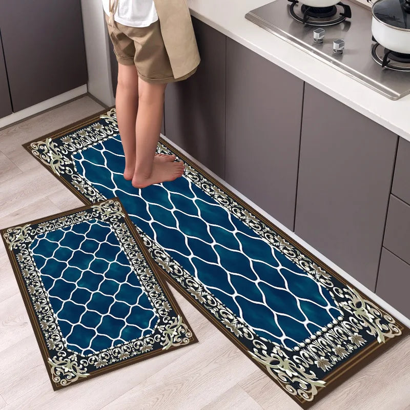 Long Kitchen Carpet for Floor Home Entrance Doormat Bedroom Living Room Decor Bedside Rug Hallway Balcony Bathroom Anti-Slip Mat