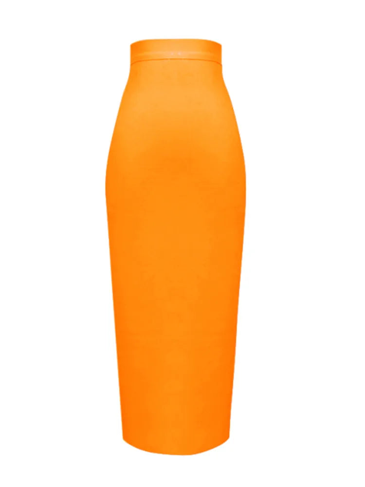 Knee Length Bandage Skirt Women Elastic Bodycon Summer Pencil Skirts-Dollar Bargains Online Shopping Australia
