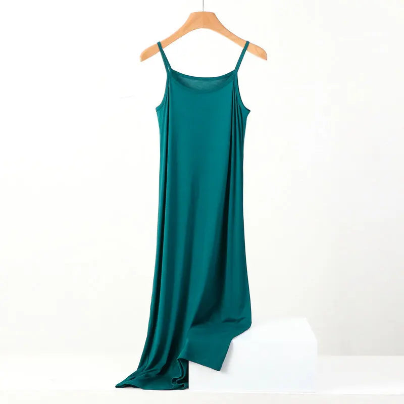 Modal Dress Spaghetti strap bottoming dresses Halter sundress Camisoles slips Inner Petticoat-Dollar Bargains Online Shopping Australia