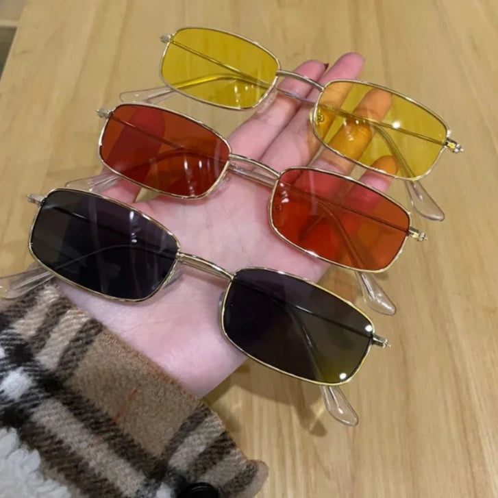 Retro metal sunglasses on sale