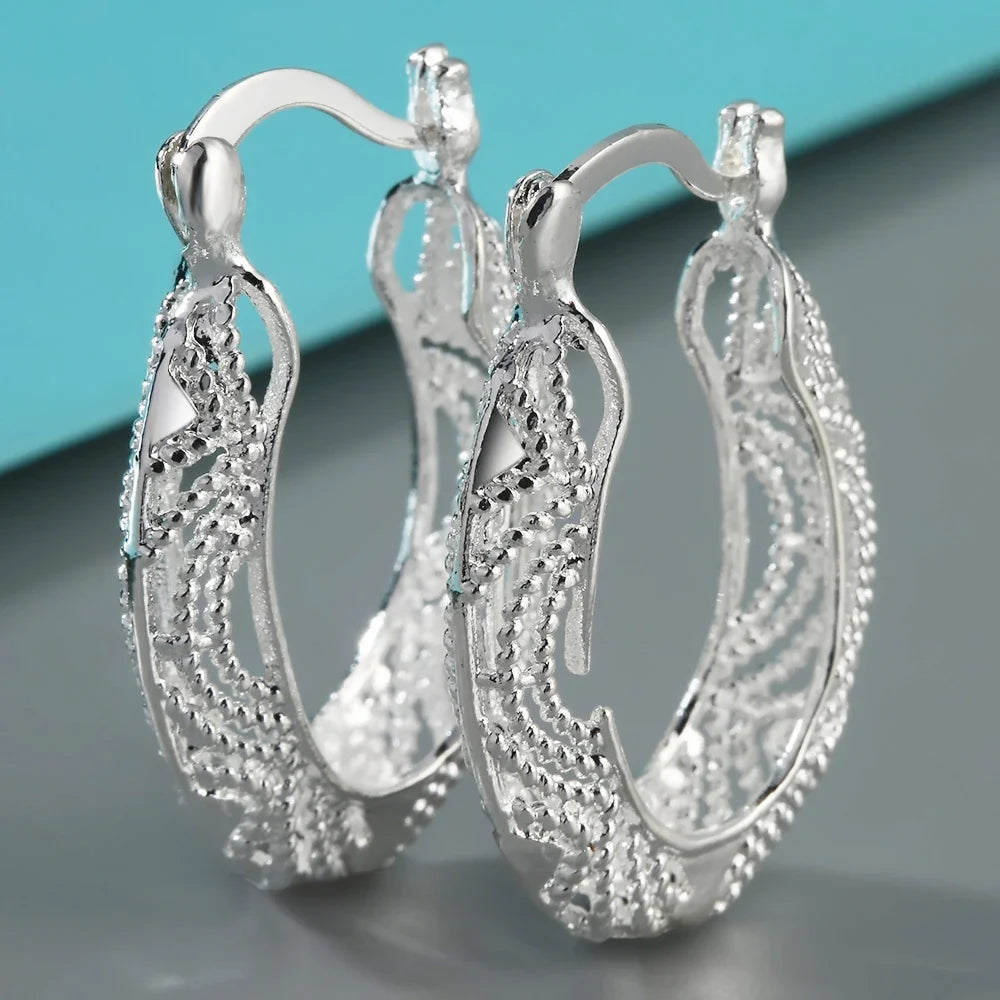 Fashion Round Gold Plated Copper Hoop Earrings for Women 2023 New Vintage Jewelry Wedding Anniversary Party Gifts Acessories-Dollar Bargains Online Shopping Australia