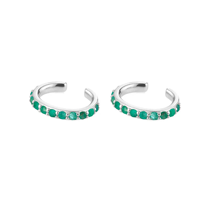 Gold Filled Stud Earrings Set For Women Ear Cuffs Colorful Zircon Dangle Hoop Earrings Fashion Party Jewelry-Dollar Bargains Online Shopping Australia