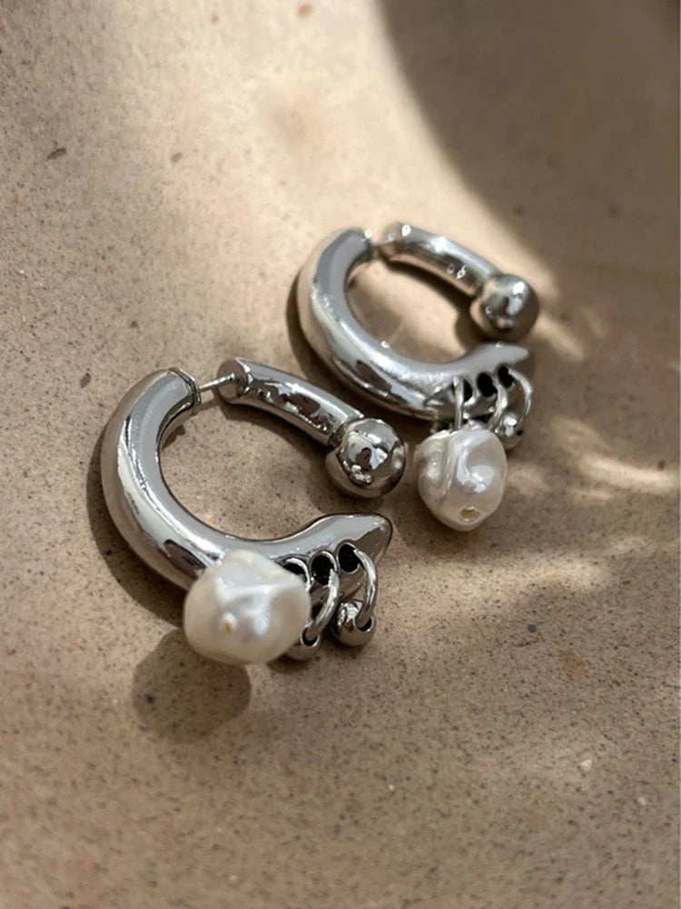 Chic pearl pendant earrings can be detachable before and after wearing INS fashion women's earrings jewelry accessories gift-Dollar Bargains Online Shopping Australia