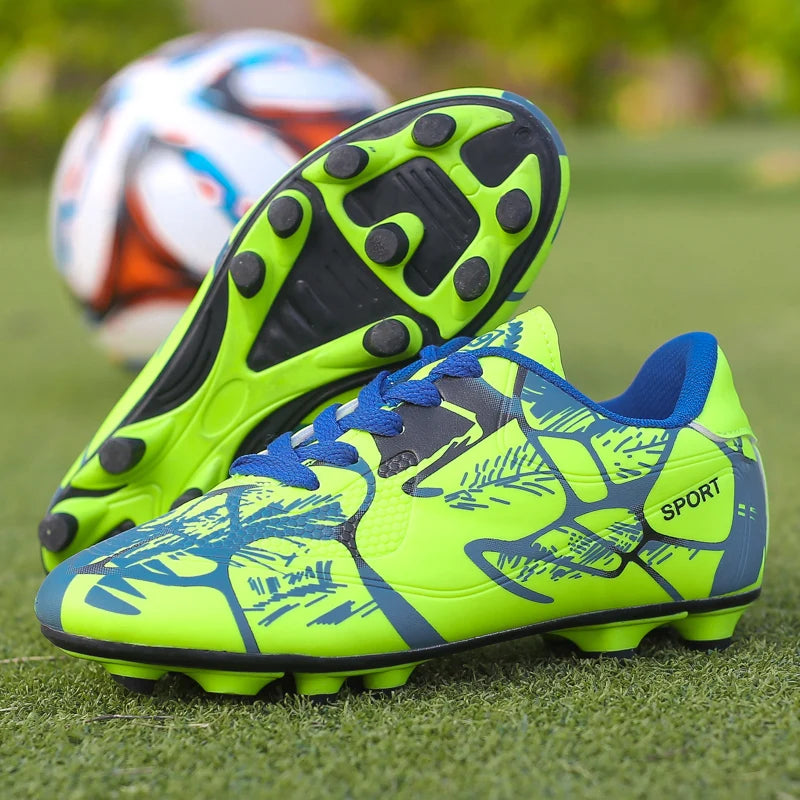 Ultralight football shoes Men's futsal flying woven football boots Ultralight non-slip football children's shoes are breathable