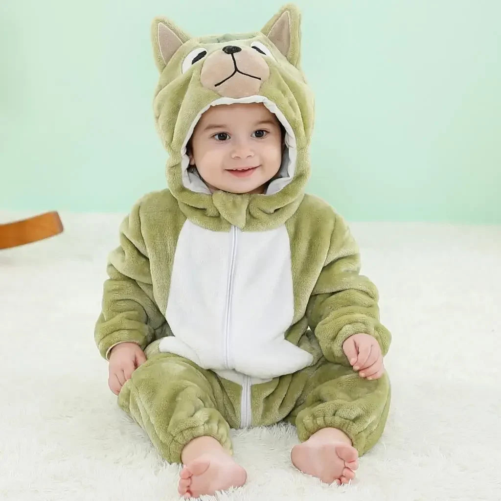 Baby Rompers Winter Kigurumi Lion Costume For Girls Boys Toddler Animal Jumpsuit Infant Clothes Pyjamas Kids Overalls-Dollar Bargains Online Shopping Australia