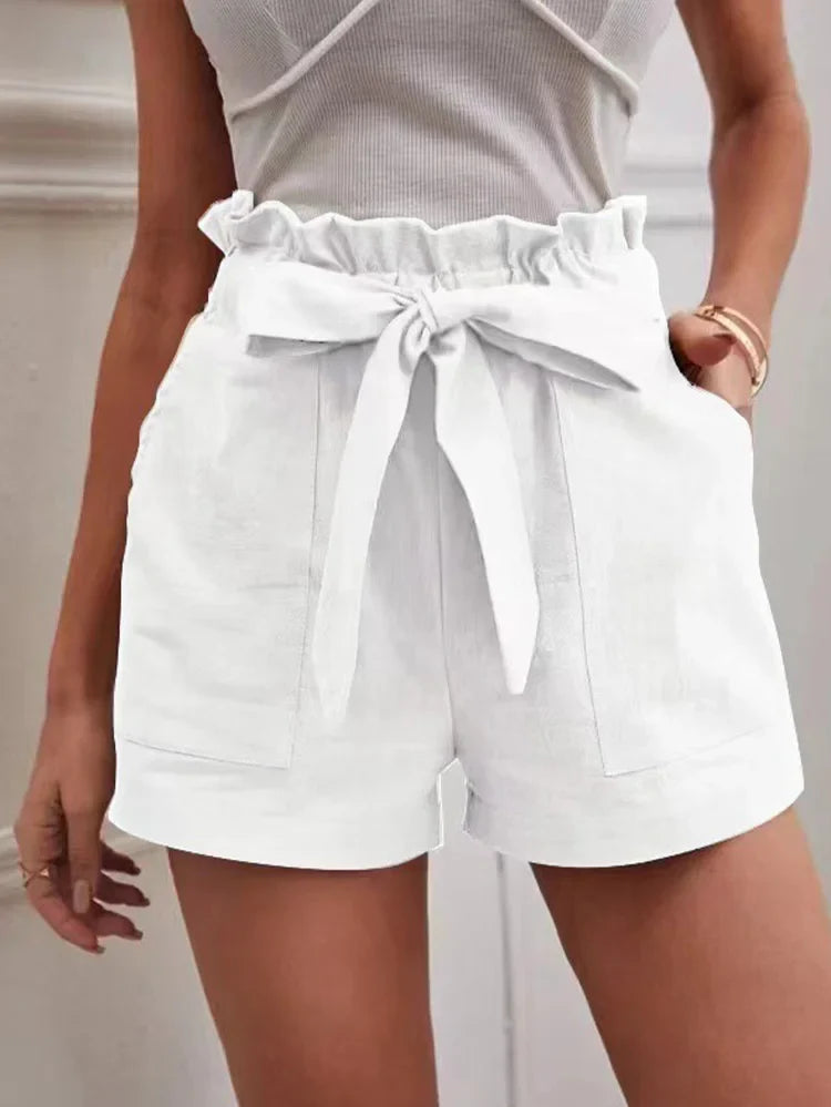 Shorts Women Pocket Drawstring Casual short Pants Summer Daily Pants-Dollar Bargains Online Shopping Australia