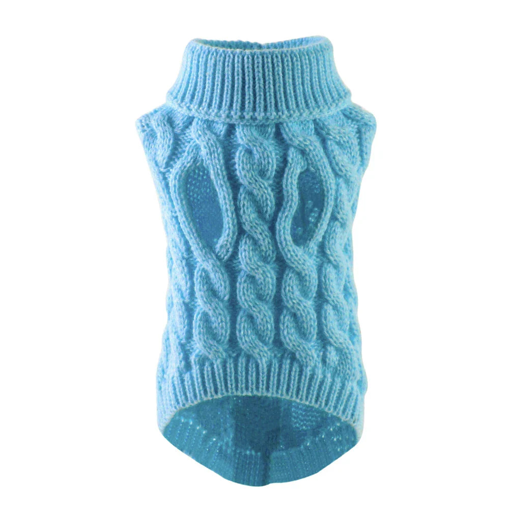 Puppy Dog Sweaters for Small Medium Dogs Cats Clothes Winter Warm Pet Turtleneck Chihuahua Vest Soft Yorkie Coat Teddy Jacket-Dollar Bargains Online Shopping Australia