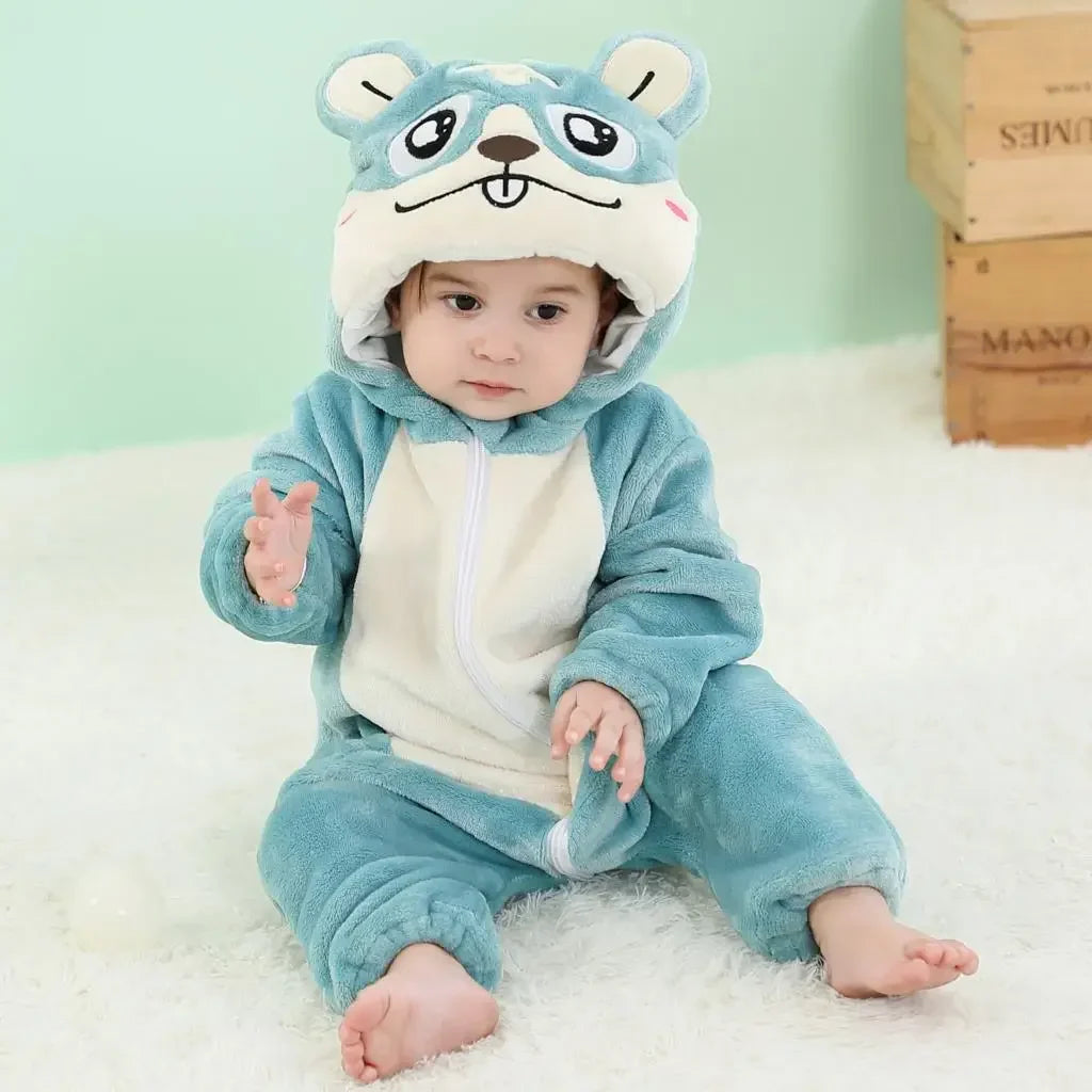 Baby Rompers Winter Kigurumi Lion Costume For Girls Boys Toddler Animal Jumpsuit Infant Clothes Pyjamas Kids Overalls-Dollar Bargains Online Shopping Australia