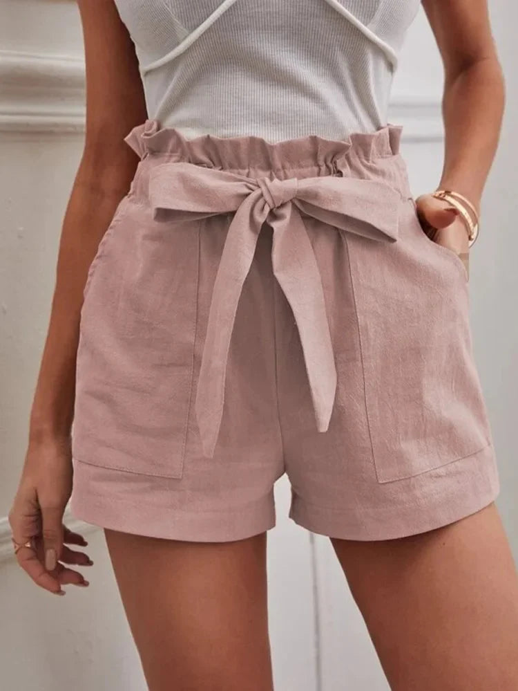 Shorts Women Pocket Drawstring Casual short Pants Summer Daily Pants-Dollar Bargains Online Shopping Australia