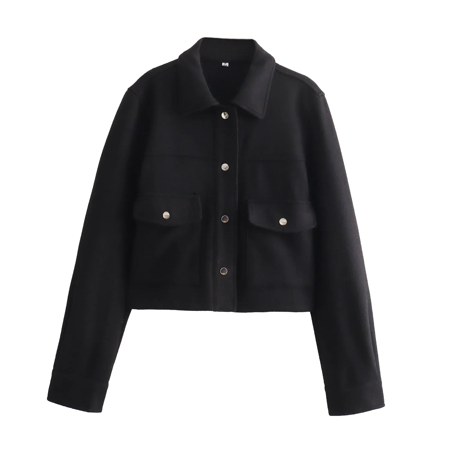 Jackets Womens Autumn Fashion Solid Front Pockets Button Long Sleeve Jacket Elegant Woman Casual Outerwear Coat-Dollar Bargains Online Shopping Australia