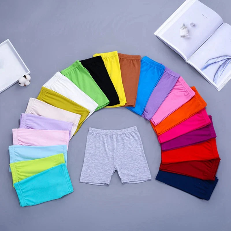 6pcs Summer Children Sports Shorts Set Candy Color Kids Short Elastic Waist Beach Shorts Cotton Toddler Dance Clothes-Dollar Bargains Online Shopping Australia