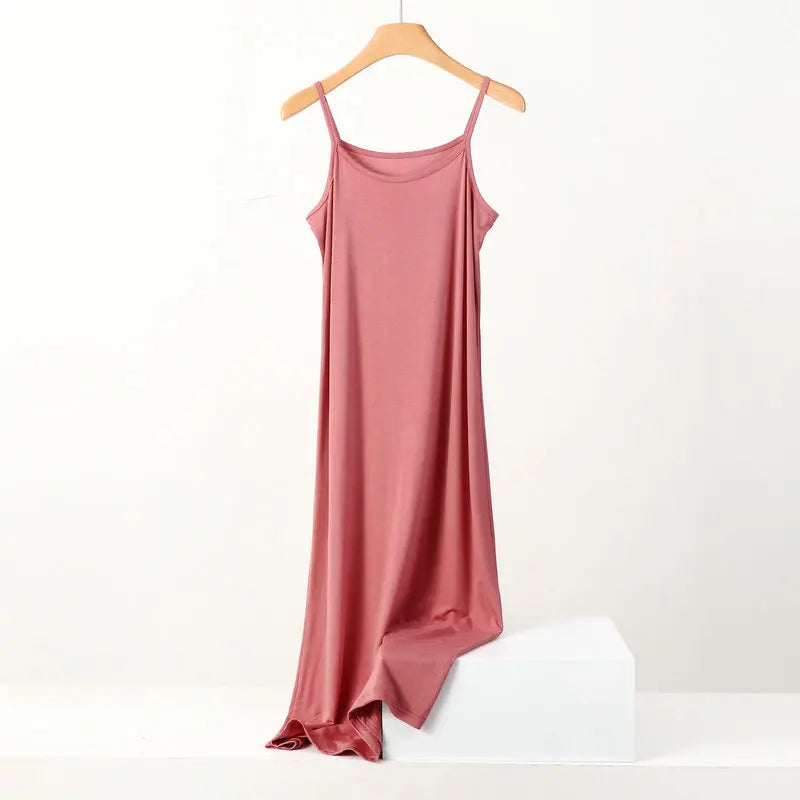 Modal Dress Spaghetti strap bottoming dresses Halter sundress Camisoles slips Inner Petticoat-Dollar Bargains Online Shopping Australia
