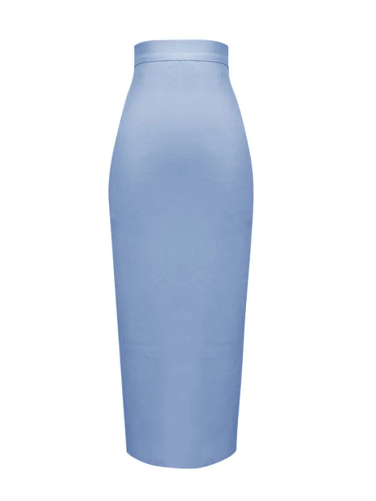 Knee Length Bandage Skirt Women Elastic Bodycon Summer Pencil Skirts-Dollar Bargains Online Shopping Australia
