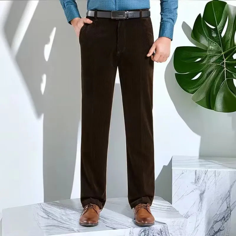 Corduroy pants loose joggers middle-aged men dad men's casual Trousers for men streetwear-Dollar Bargains Online Shopping Australia