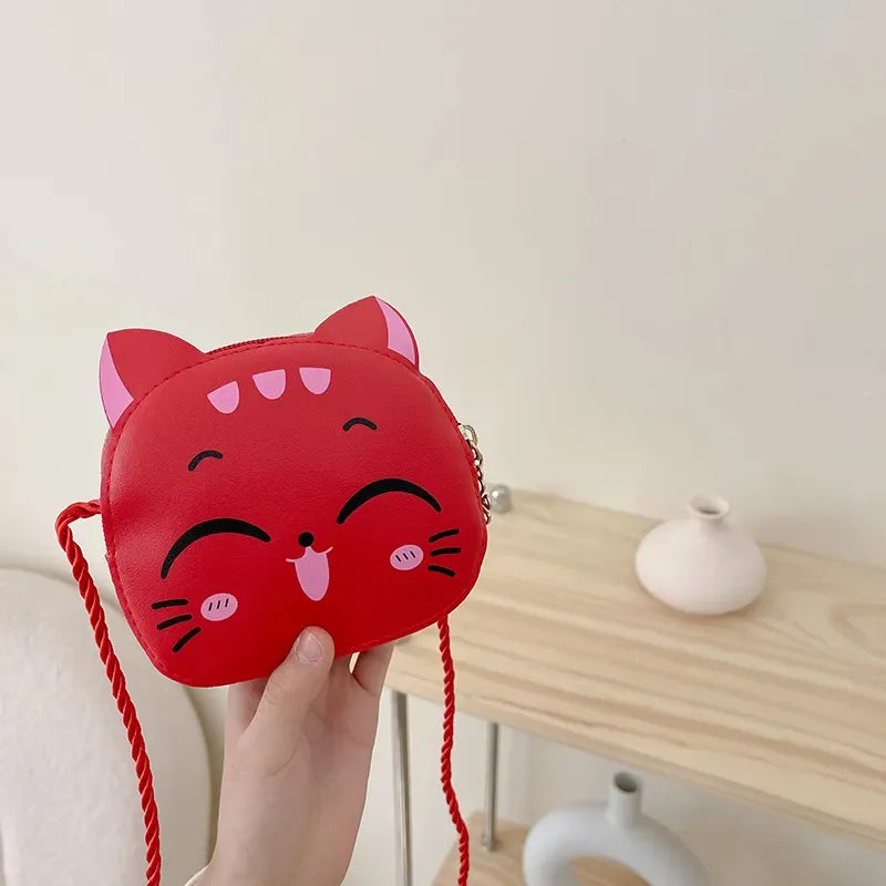 Children Messenger Bag Cute Cat Children Fashion Coin Purses and Handbags Cute Boy Girl Mini Shoulder Bag