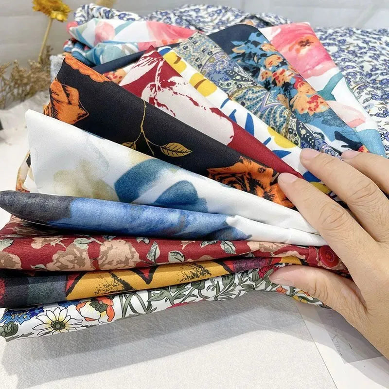 Vintage Printing Long Sleeve Shirts Women Y2K Spring Summer Chiffon Loose Casual Button Top Bf Korean Chic All-Match