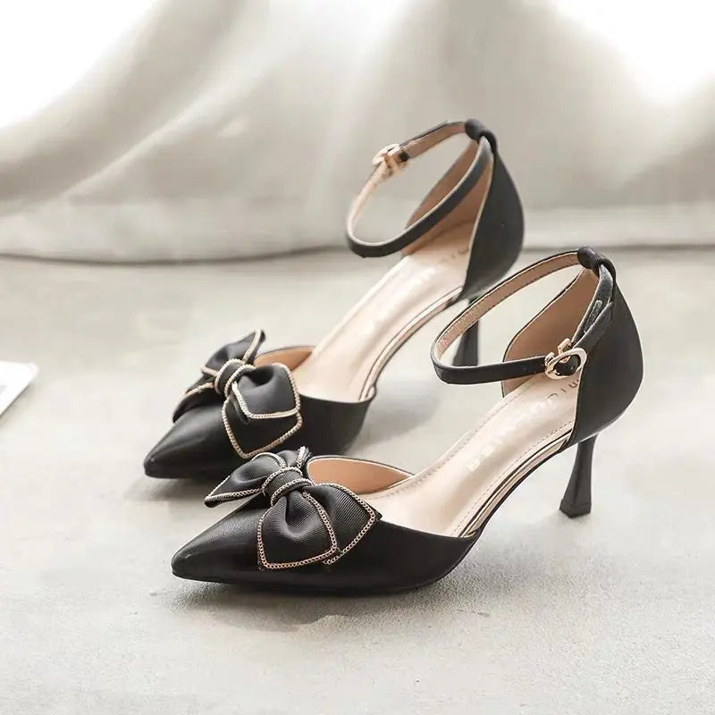 Medium Heel Heels Women's Shoes Trend Pointed Toe Butterfly Stilettos Elegant Dress Weddings Bridal Party White Designer-Dollar Bargains Online Shopping Australia