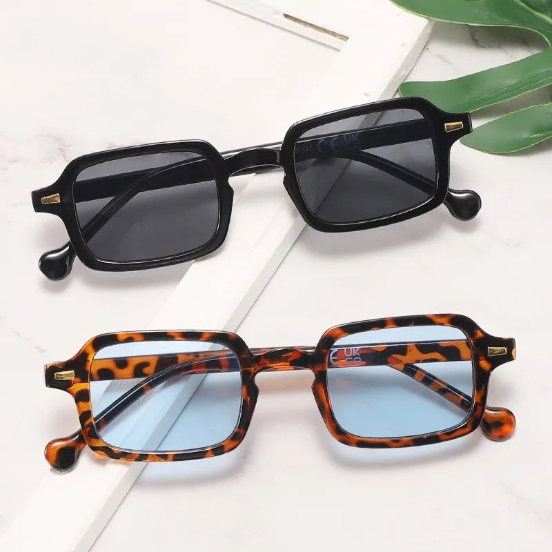 Vintage Small Square Sunglassess for Women Ladies Trendy Driving Eyewear UV400