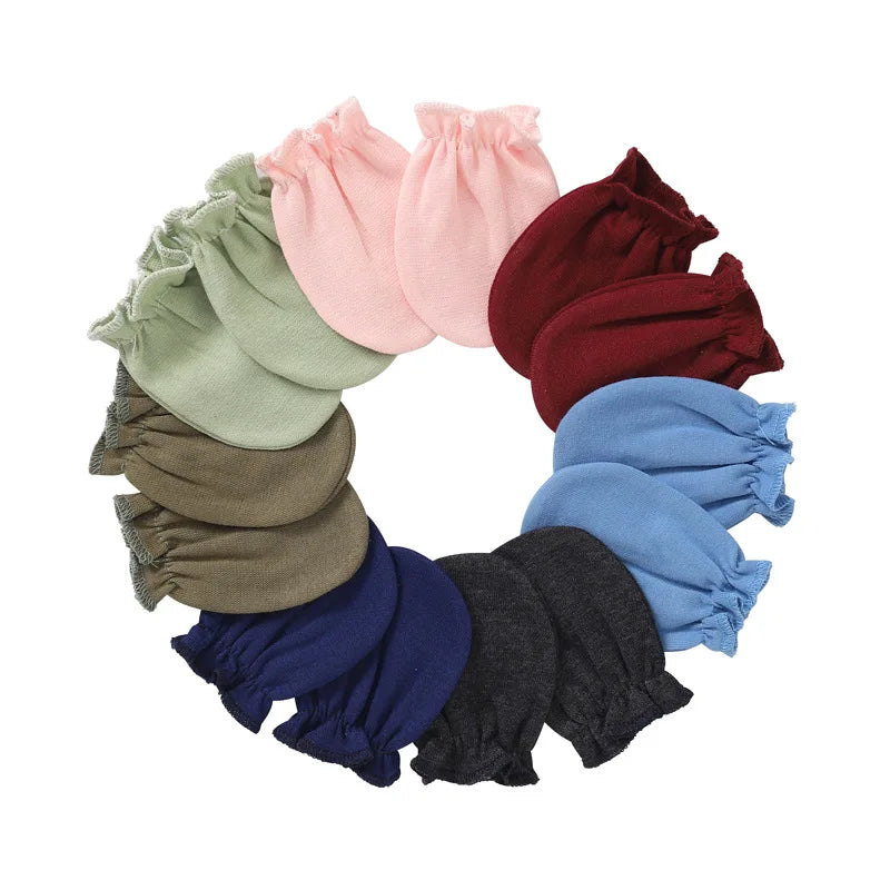 Newborn Hat Gloves Socks Set for Baby Cotton Fall Casual Photography Props Soft Headwear Infant Nightcap Fashion-Dollar Bargains Online Shopping Australia