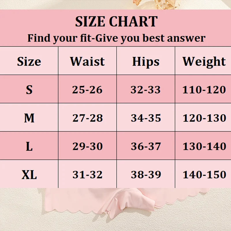 Women's Panties Seamless Sports Wavy Edge Silk Satin Boxers Underwear Female Lovely Briefs Cozy Lingerie Intimate Underpants-Dollar Bargains Online Shopping Australia