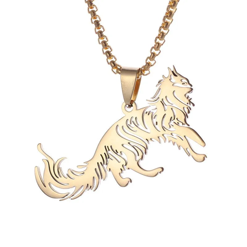 Hot Hug Love Pet Cat Pairing Couple Necklace Fashion Stainless Steel Men Women Best Friend Bff Pendant Jewelry Gift-Dollar Bargains Online Shopping Australia