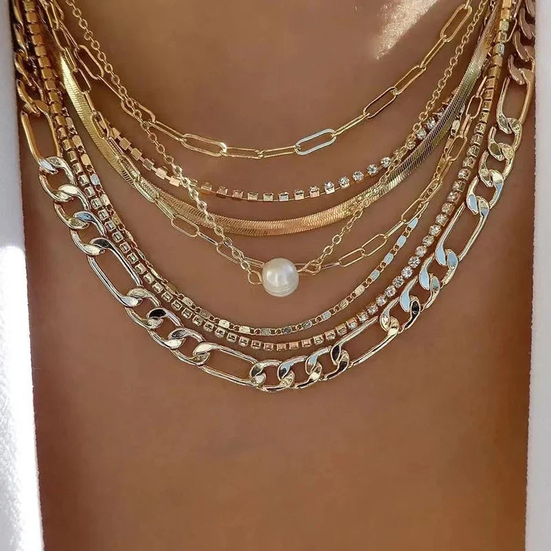 Bohemia Multilayer Crystal Butterfly Pendant Necklaces Women Hollow Heart Choker Necklace Fashion Jewelry Party-Dollar Bargains Online Shopping Australia