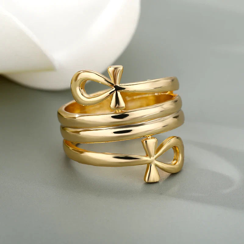 Bee Butterfly Ring For Women Open Adjustable Stainless Steel Cubic Zirconia Moon Heart Finger Ring-Dollar Bargains Online Shopping Australia