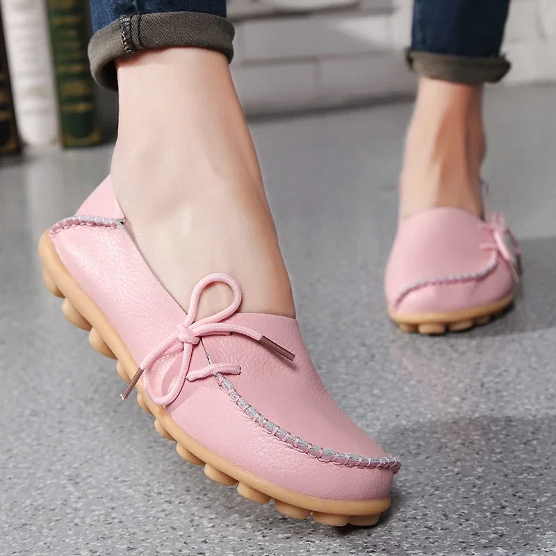 Shoes for Women Moccasins Flats Woman Loafers Genuine Leather Female Shoes Slip On Ballet Nurse Women's Shoes-Dollar Bargains Online Shopping Australia