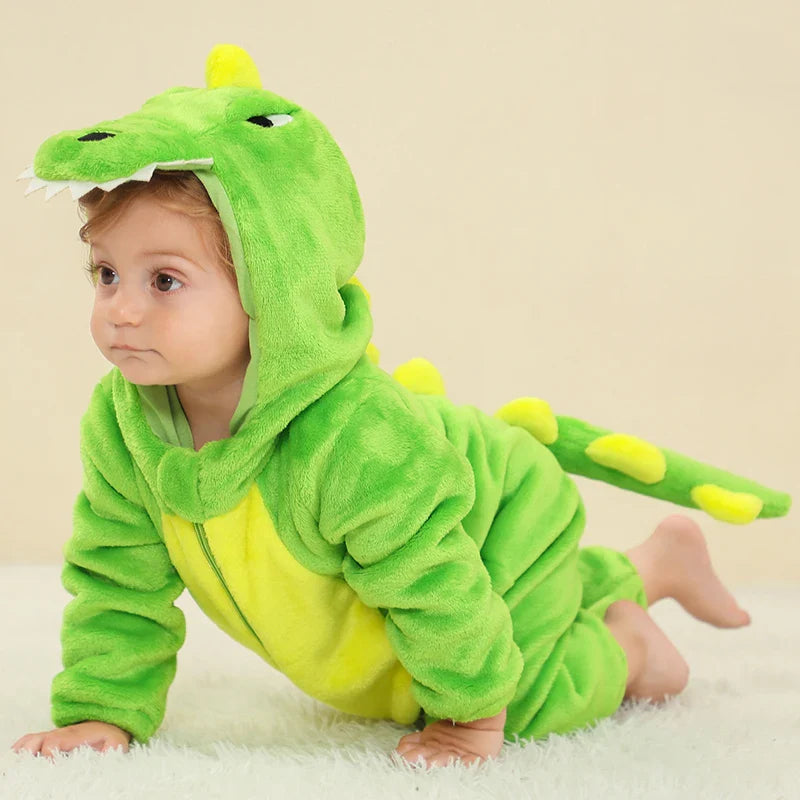 Baby Rompers Winter Kigurumi Lion Costume For Girls Boys Toddler Animal Jumpsuit Infant Clothes Pyjamas Kids Overalls-Dollar Bargains Online Shopping Australia