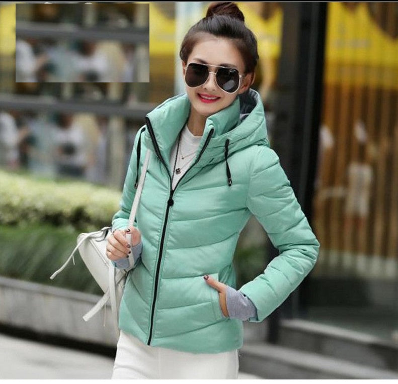 Wadded Jacket Female Women Jacket Down Cotton Coat Slim Parkas Ladies Plus Size Womens Jackets And Coats C2262