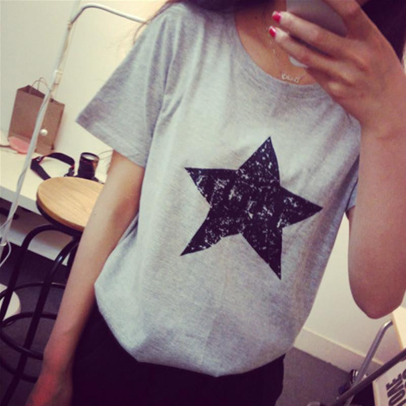 star print women blouses fashion social blouse shirts