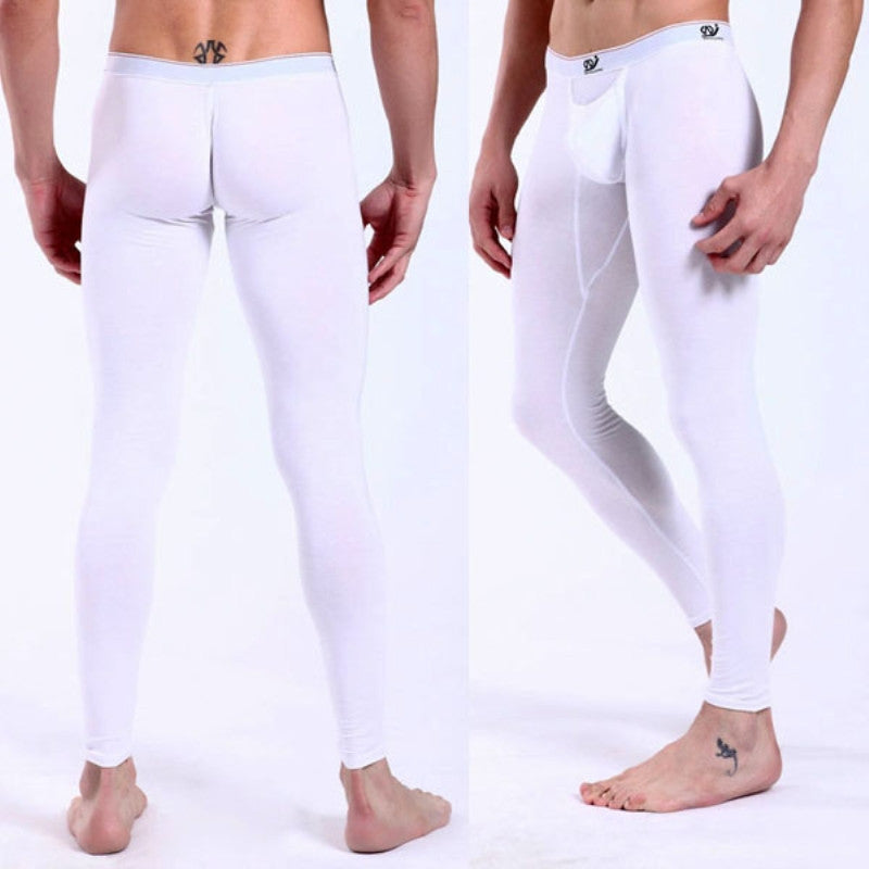 Online discount shop Australia - Men's Long Johns Thermal Pants Low Rise Modal Leggings Underwear S M L
