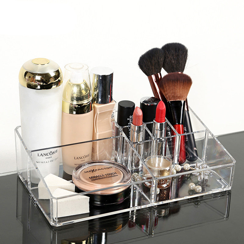 Online discount shop Australia - Crystal Acrylic Cosmetic Organizer Clear Makeup Jewelry Cosmetic Storage Display Box Acrylic Case Stand Rack Holder Organizer