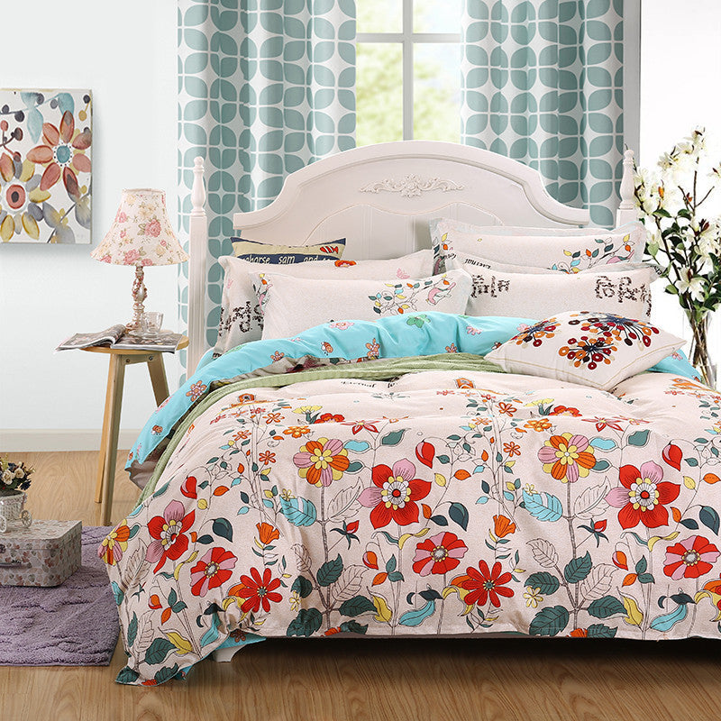 Reactive Printing BEDDING 4pcs Bedding Set duvet cover set queen king size QUILT COVER SET-Dollar Bargains Online Shopping Australia