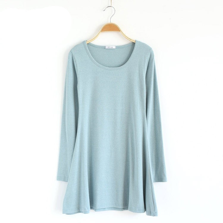 Online discount shop Australia - New Autumn Winter Fashion Clothes Spring Women Dress 100% Cotton Dress Female Long Sleeve Dress O-Neck Woolen Dresses