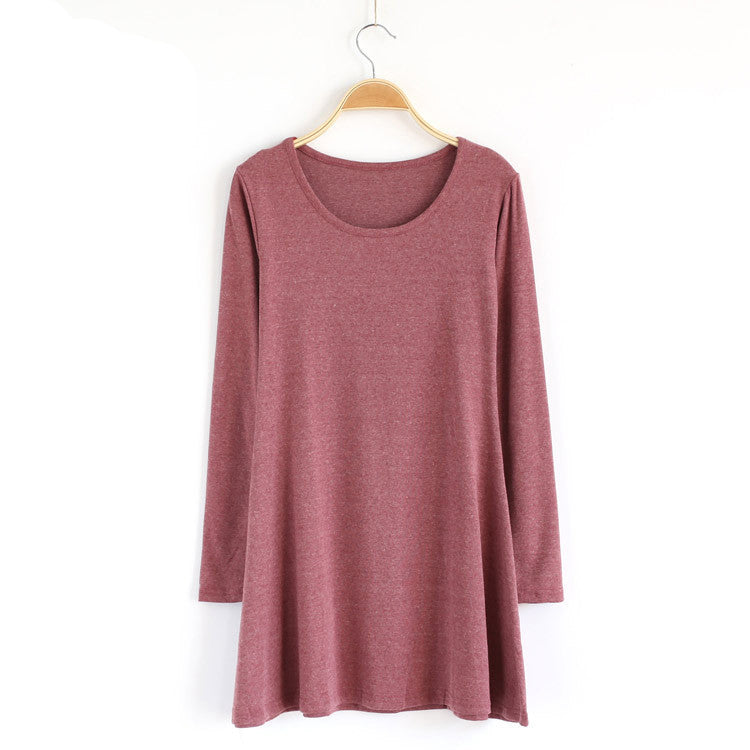 Online discount shop Australia - New Autumn Winter Fashion Clothes Spring Women Dress 100% Cotton Dress Female Long Sleeve Dress O-Neck Woolen Dresses