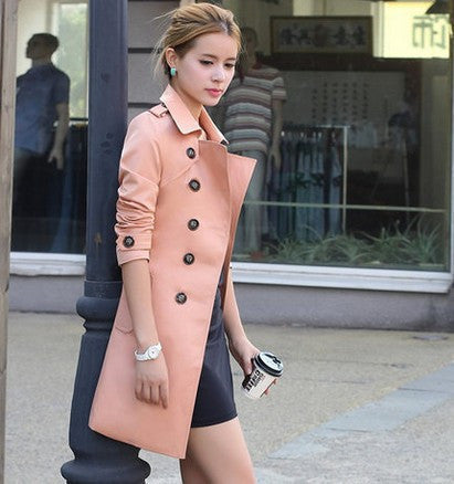 Online discount shop Australia - new   coat women slim overcoat medium-long sashes trench coat women casual trench coat for women HTX00089