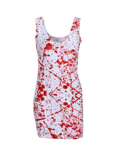 Women casual dress adventure time Tartan Red Neon simpsons print women dress bodycon punk dress