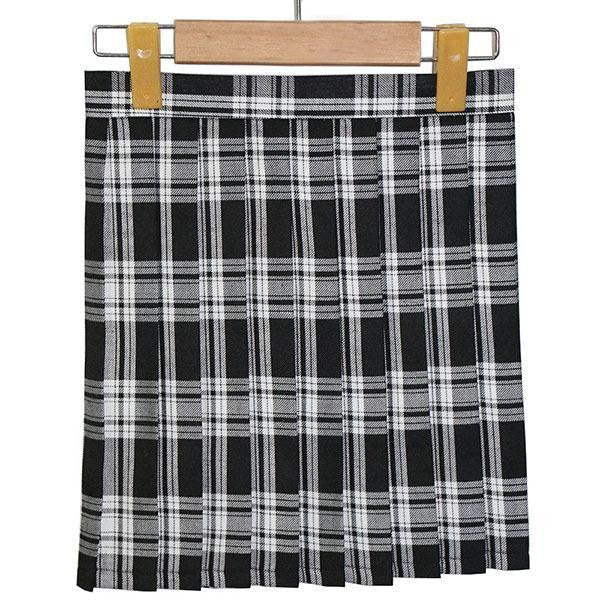 Online discount shop Australia - Girls Lady Plaid Pleated Mini Skirt Uniform Skirt Cosplay Style S-XL New