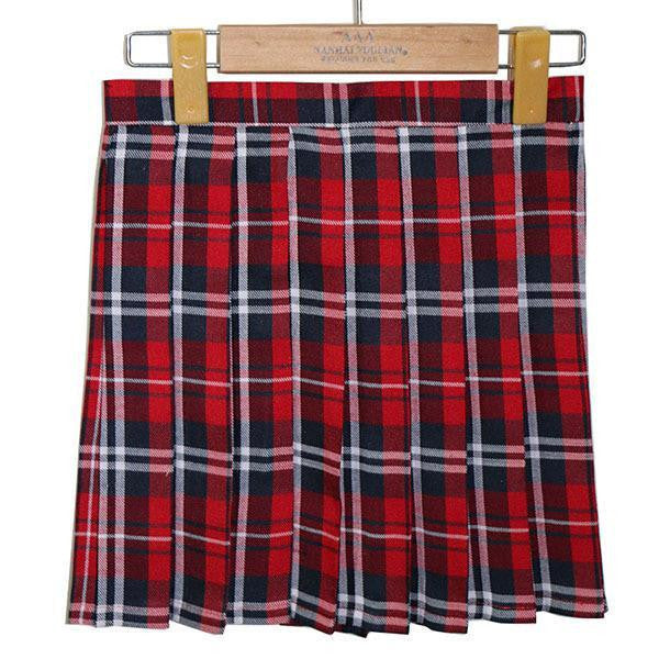Online discount shop Australia - Girls Lady Plaid Pleated Mini Skirt Uniform Skirt Cosplay Style S-XL New