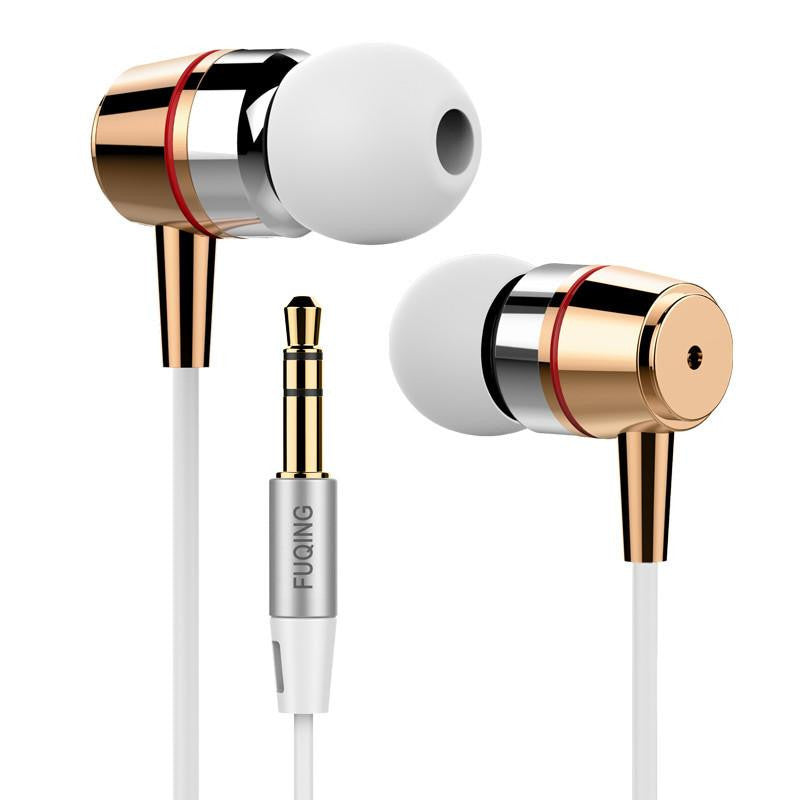 Super bass earphones Metal-Ear Mobile Computer MP3 Universal 3.5MM clear voice amazing sound earphone