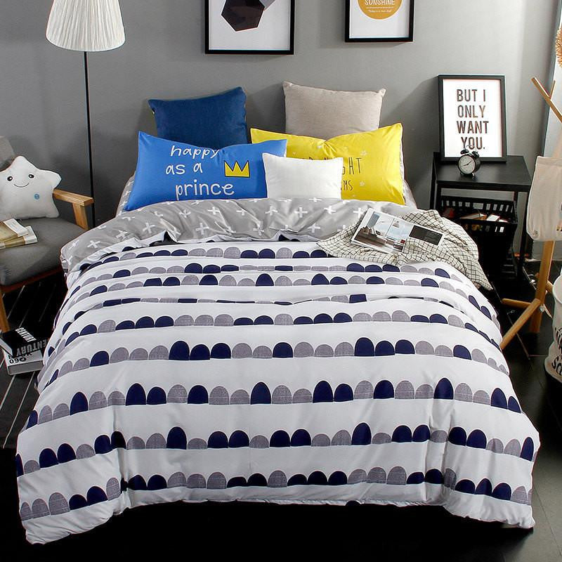 The Nordic style Bedding Set 4pcs Duvet Cover set twin Full queen size bed set printed sheet bed linen bedclothes Pillowcase