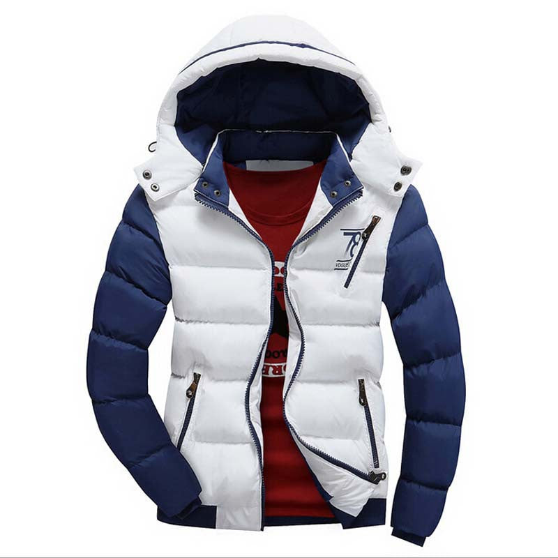 Online discount shop Australia - New Arrival Men Jacket Warm cotton coat mens casual hooded jackets Handsome Outwear thicking Parka Plus size XXXL Coats