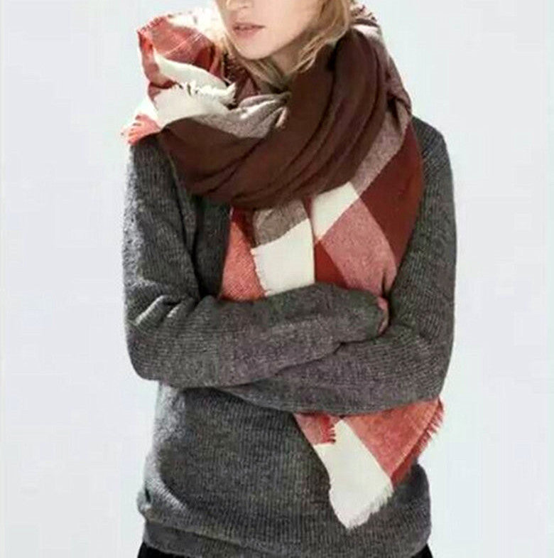 za winter scarf Tartan Scarf women desigual Plaid Scarf cuadros er Unisex Acrylic Basic Shawls warm bufandas-Dollar Bargains Online Shopping Australia