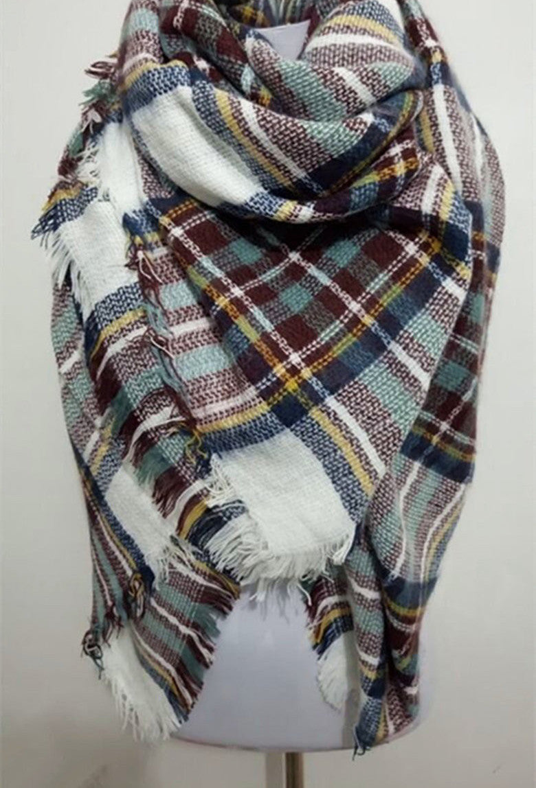 za winter scarf Tartan Scarf women desigual Plaid Scarf cuadros er Unisex Acrylic Basic Shawls warm bufandas-Dollar Bargains Online Shopping Australia