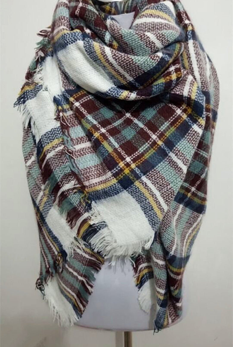 za winter scarf Tartan Scarf women desigual Plaid Scarf cuadros er Unisex Acrylic Basic Shawls warm bufandas-Dollar Bargains Online Shopping Australia