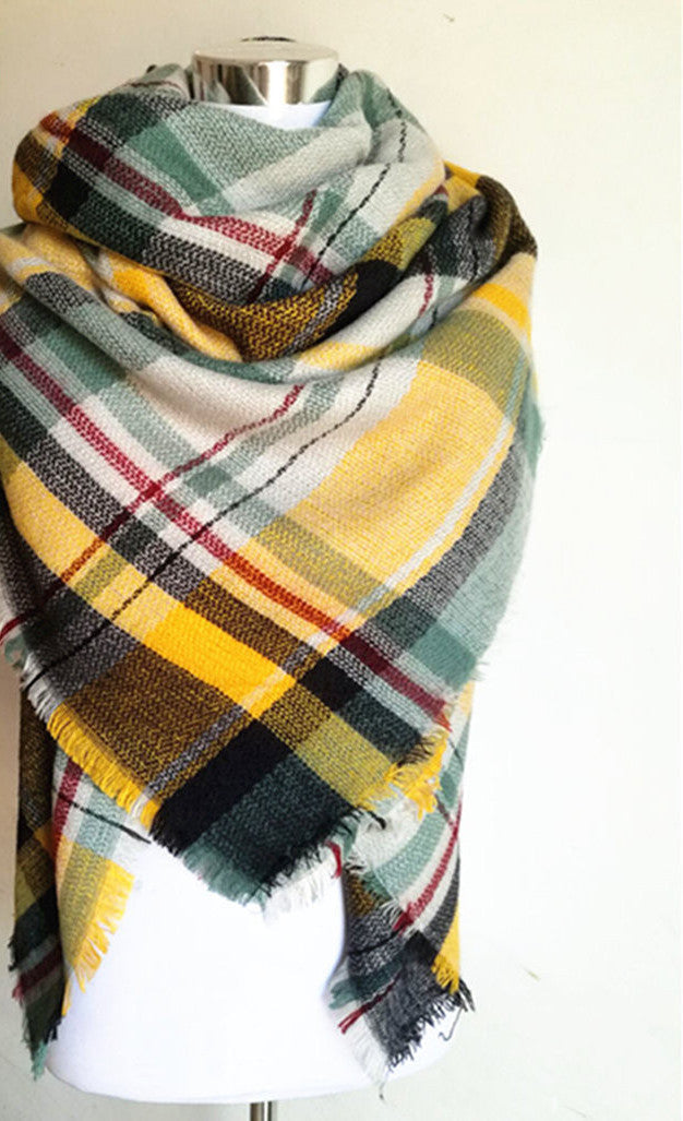 za winter scarf Tartan Scarf women desigual Plaid Scarf cuadros er Unisex Acrylic Basic Shawls warm bufandas-Dollar Bargains Online Shopping Australia