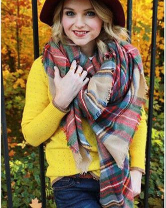 za winter scarf Tartan Scarf women desigual Plaid Scarf cuadros er Unisex Acrylic Basic Shawls warm bufandas-Dollar Bargains Online Shopping Australia