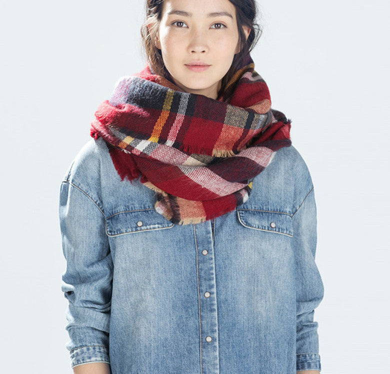za winter scarf Tartan Scarf women desigual Plaid Scarf cuadros er Unisex Acrylic Basic Shawls warm bufandas-Dollar Bargains Online Shopping Australia