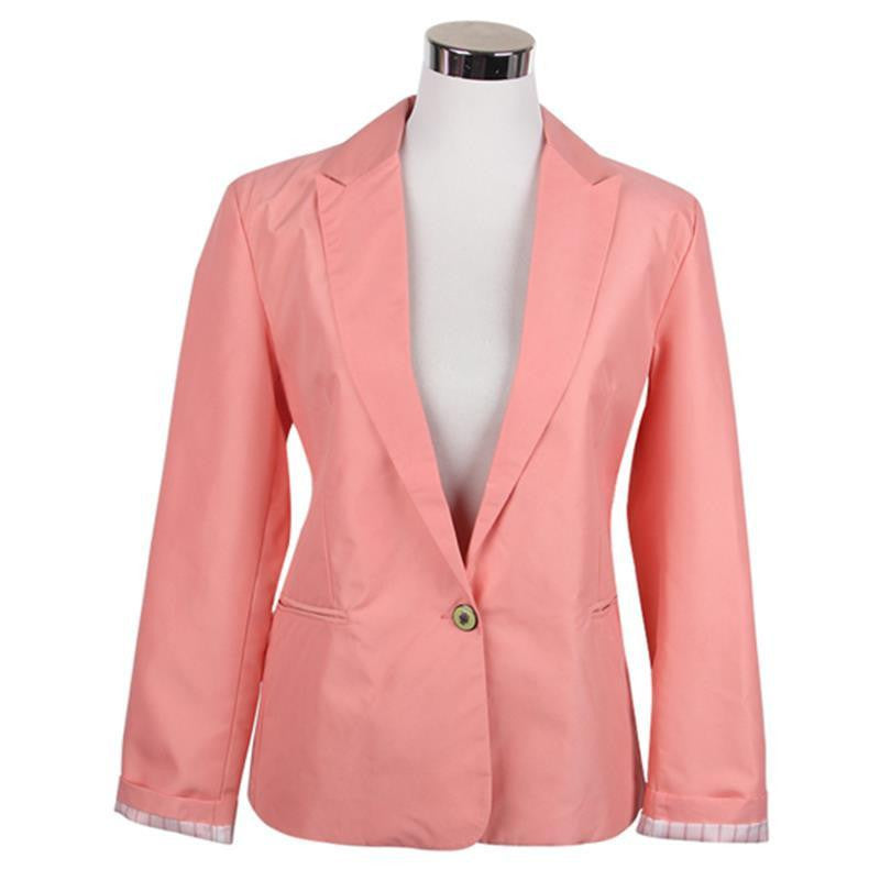 Women Candy Color Jackets Suit Slim yards Ladies Blazers Work Wear Jacket